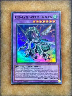 Yugioh Odd-Eyes Vortex Dragon PEVO-EN030 Super Rare 1st Ed LP - Image 1