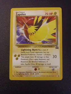 ZAPDOS #23 WOTC BLACK STAR PROMO #23 NM. League Card Included - Image 3