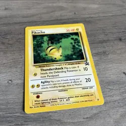 Pikachu # 27 WOTC Black Star PROMO "Bumblebee" Pokemon Card Vintage NM MINT - Image 2