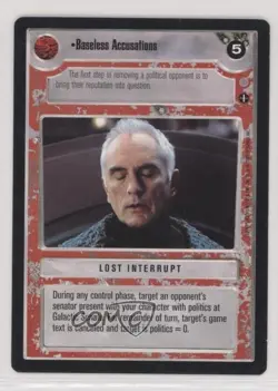 2001 Star Wars Customizable Card Game: Coruscant Baseless Accusations - Image 1