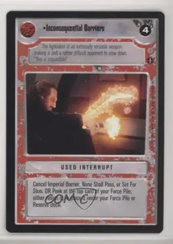2001 Star Wars Customizable Card Game: Coruscant Inconsequential Barriers - Image 1