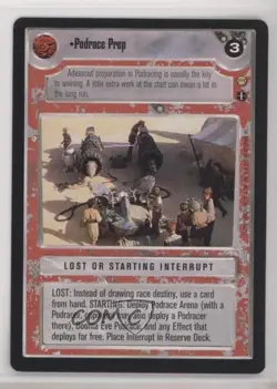 2001 Star Wars Customizable Card Game: Tatooine Expansion Set Podrace Prep - Image 1