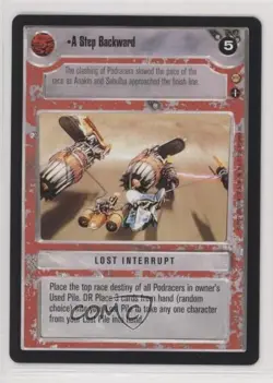 2001 Star Wars Customizable Card Game: Tatooine Expansion Set A Step Backwards - Image 1