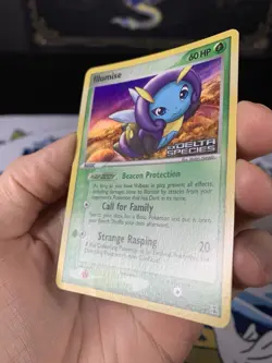 Pokemon Card Ex Delta Species Illumise 45/113 2005 Reverse Stamped Holo - Image 5