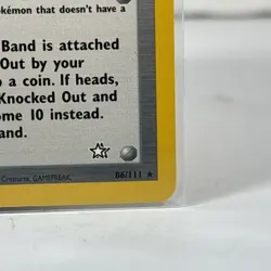 2000 Pokemon Neo Genesis Focus Band 86/111 NM Card - Image 4
