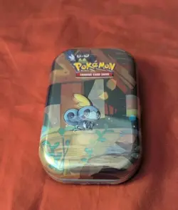 Pokemon Collectors Galar Pals Mini Tin 2 Packs & Coin Art Card Sealed - See Pics - Image 1