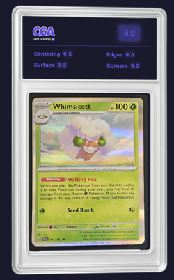 Temporal Forces Holo Whimsicott 015/162 Pokemon TCG Card - CGA 9.0 Digital Grade - Image 1