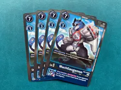 MachGaogamon EX4-019 Playset Alternative Being Booster Digimon Card x4 - Image 1