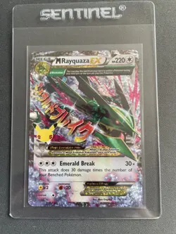 Mega M Rayquaza EX Pokemon Card 76/108 Celebrations NEAR MINT CONDITION - Image 1