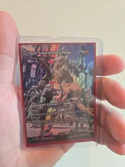 0038 Vaan, Aspiring Sky Pirate Captain Lannery Storm Showcase Foil FIN Card MTG - Image 1