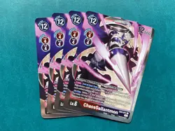 ChaosGallantmon EX4-011 Playset Alternative Being Booster Digimon Card Game x4 - Image 1