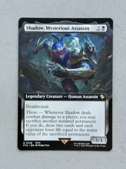 Shadow, Mysterious Assassin #148 Extended Art MTG Commander Final Fantasy FIC NM - Image 1