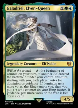 1x Galadriel, Elven-Queen MTG Commander The Lord of the Rings: Tales of Middle-E - Image 1