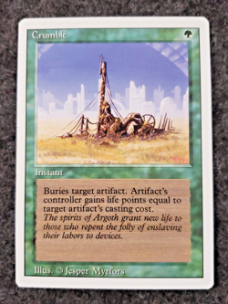 Crumble magic the gathering Revised MTG NP Near Mint or Better.......(DS3D1K6) - Image 1