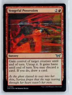 FOIL Vengeful Possession Duskmourn Uncommon - MTG Magic the Gathering Card - Image 1