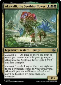 1x Akawalli, the Seething Tower MTG The Lost Caverns of Ixalan NM Magic Regular - Image 1