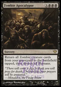 Zombie Apocalypse 1x FOIL DKA MTG Dark Ascension Rare NM black - Image 1