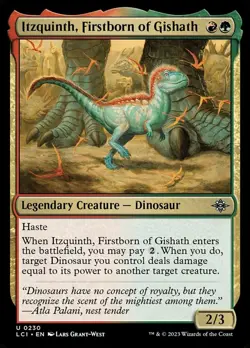 1x Itzquinth, Firstborn of Gishath - Foil MTG The Lost Caverns of Ixalan NM Magi - Image 1