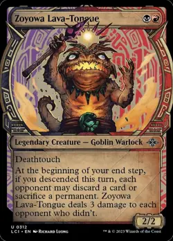 1x (312) Zoyowa Lava-Tongue - FOIL - SHOWCASE MTG The Lost Caverns of Ixalan NM - Image 1