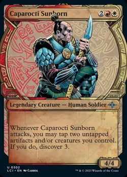 1x (302) Caparocti Sunborn - FOIL - SHOWCASE MTG The Lost Caverns of Ixalan NM M - Image 1
