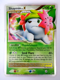 Pokemon TCG Card Shaymin Lv. X 126/127 Platinum Holo Rare - Image 1