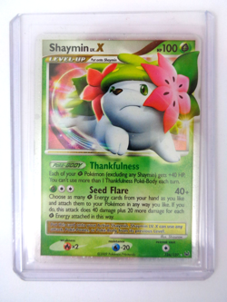 Pokemon TCG Card Shaymin Lv. X 126/127 Platinum Holo Rare - Image 5