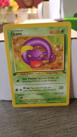 EKANS Fossil Series Set POKEMON Non-Holo 1st Edition 1999 Trading Card 46/62 - Image 1