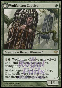 Wolfbitten Captive / Krallenhorde Killer 1x FOIL DKA MTG Dark Ascension Rare NM - Image 1