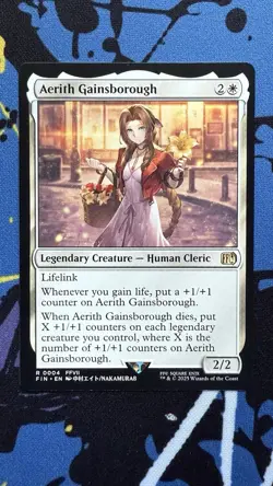 Aerith Gainsborough - Final Fantasy #0004 MTG Magic The Gathering NON FOIL - Image 1