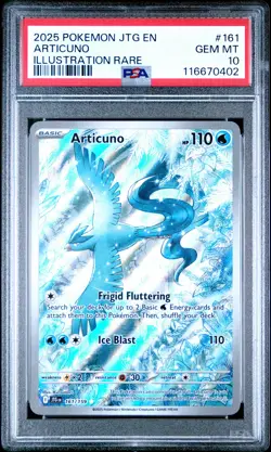 2025 Pokemon Jtg En-Journey Together Articuno Illustration Rare PSA 10 - Image 1