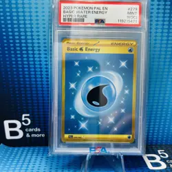 Pokemon Basic Water Energy Paldea Evolved #279 PSA 9 (OC) - Image 1