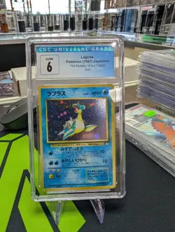 1999 Pokemon Fossil Unlimited #10/62 Lapras Holo CGC 6 EX - Image 1