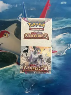 Pokemon Paldea Evolved Sealed Half Booster Box 18 Packs - Image 1