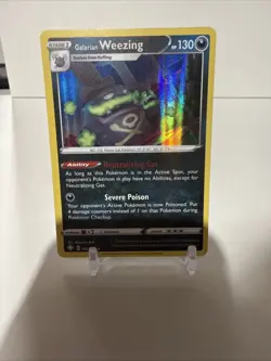 Galarian Weezing Holo Rare 042/072 - Shining Fates 2021 Sword & Shield Pokemon - Image 1