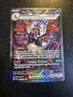 Pokemon Charizard EX 234/091 SIR Paldean Fates Near Mint Pack Fresh! - Image 1