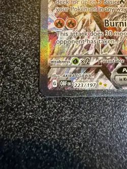 Pokemon Charizard ex 223/197 Sv03: Obsidian Flames Holo SIR Mint #4 NM - Image 4