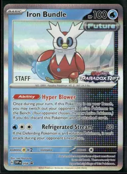 Iron Bundle SVP 058 STAFF - Pokemon TCG Pre Release Promo Paradox Rift NM - Image 1