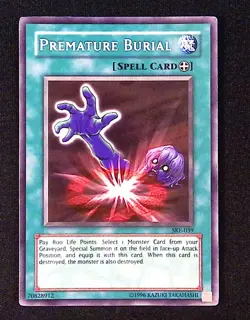 Premature Burial YuGiOh Starter Deck: Kaiba Evolution Spell Common - Image 1
