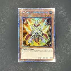 Yugioh - XX-Saber Emmersblade RA04-EN141 1st Edition Platinum Secret Rare NM - Image 1