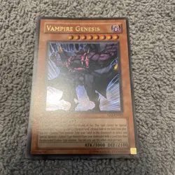 Yugioh Card - Vampire Genesis SD2-EN001 Ultra Rare 1st Ed MP - Image 1