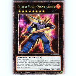 Yugioh Coach King Giantrainer MP24-EN034 1st Quarter Century Secret Rare - NM 💎 - Image 1