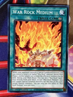 Yugioh War Rock Medium DIFO-EN065 Single - Image 1