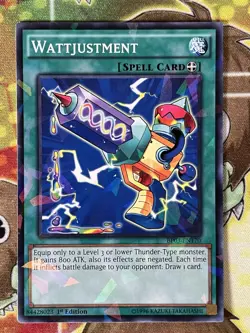 Yugioh Wattjustment BP03-EN170 Shatterfoil Single - Image 1