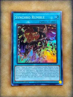 Yugioh Synchro Rumble AGOV-EN060 Super Rare 1st Ed NM - Image 1