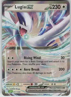 Lugia ex Classic Collection Trading Card Game Classic 017/034 Pokemon - Image 1