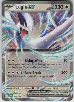 Lugia ex Classic Collection Trading Card Game Classic 017/034 Pokemon - Image 1