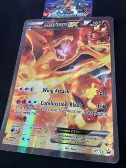 Charizard EX XY121 JUMBO Pokemon Card Black Star Promo Holo 2016 Full Art LP - Image 2