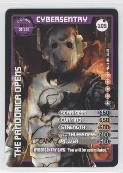 2010 Doctor Who - Monster Invasion Trading Card Game Cybersentry #105 - Image 1