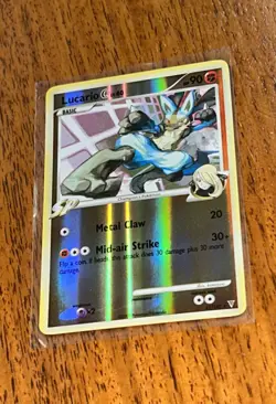 2009 Pokemon Card Lucario C Reverse Hologram Excellent Condition Nintendo - Image 1