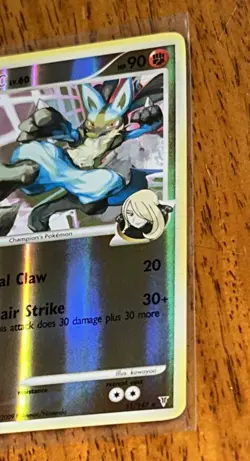 2009 Pokemon Card Lucario C Reverse Hologram Excellent Condition Nintendo - Image 2